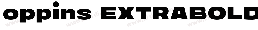 oppins EXTRABOLD字体转换